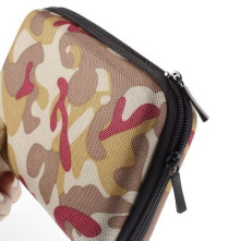 Univerzális védõtok 6 inches okostelefonokhoz - Terepmintás barna-piros színben