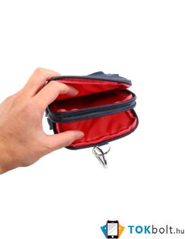Övtok 3 rekeszes, karpántos, max 6.4 inches készülékekhez - KÉK