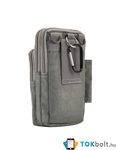 Övtok 3 rekeszes, karpántos max 7.0 inches készülékekhez - SZÜRKE