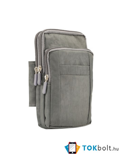 Övtok 3 rekeszes, karpántos max 7.0 inches készülékekhez - SZÜRKE