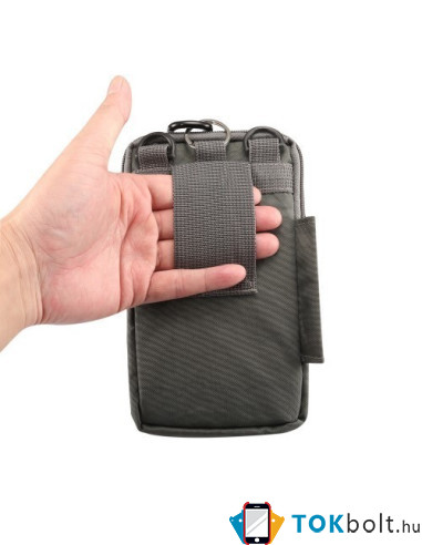 Övtok 3 rekeszes, karpántos max 7.0 inches készülékekhez - SZÜRKE