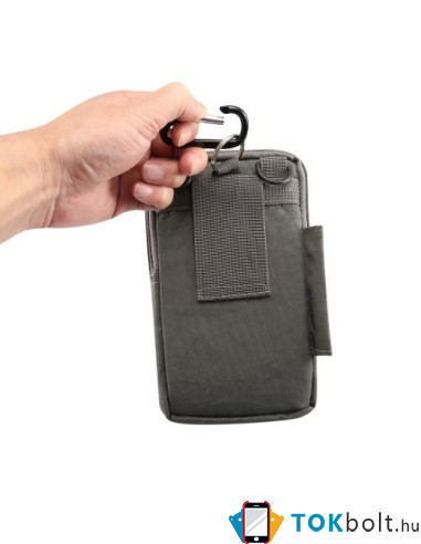 Övtok 3 rekeszes, karpántos max 7.0 inches készülékekhez - SZÜRKE
