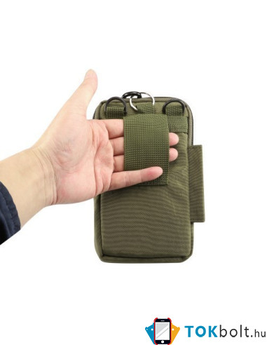 Övtok 3 rekeszes, karpántos max 7.0 inches készülékekhez - ZÖLD