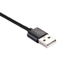 USB Type-C csatlakozású töltõkábel, adatkábel - 2 m-es - Fekete