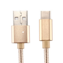 USB Type-C csatlakozású töltõkábel, adatkábel - 3 m-es - Arany