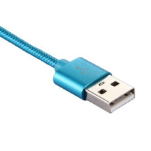 USB Type-C csatlakozású töltõkábel, adatkábel - 3 m-es - Kék