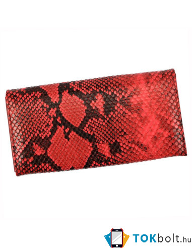 Cavaldi valódi bőr piros pénztárca - 19 x 9.5 cm - CavaldiPX24-DNH