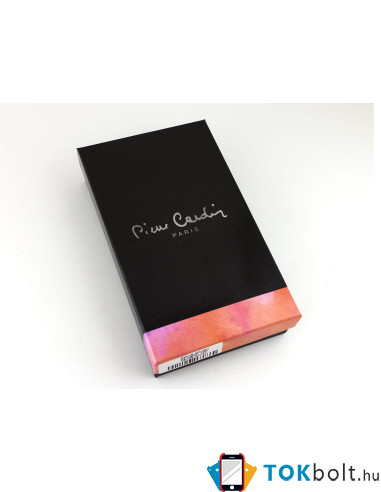 Pierre Cardin valódi bőr fekete pénztárca - 18 x 15 cm - 02LEAF100