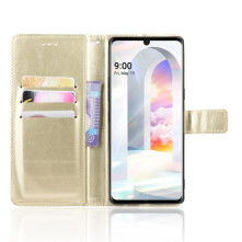 Oldalra nyíló tok LG Velvet telefonhoz - ARANY