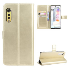 Oldalra nyíló tok LG Velvet telefonhoz - ARANY