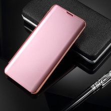 Flip telefontok átlátszó előlappal Samsung Galaxy S10 Plus készülékhez - RÓZSAARANY