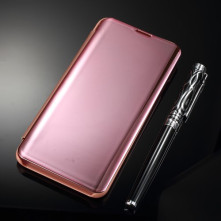 Flip telefontok átlátszó előlappal Samsung Galaxy S10 Plus készülékhez - RÓZSAARANY