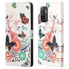 Oldalra nyíló mintás telefontok Samsung Galaxy A33 5G telefonhoz - ÉLÉNK PILLANGÓ