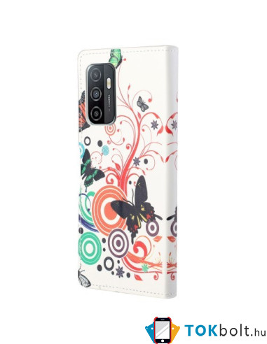 Oldalra nyíló mintás telefontok Samsung Galaxy A33 5G telefonhoz - ÉLÉNK PILLANGÓ