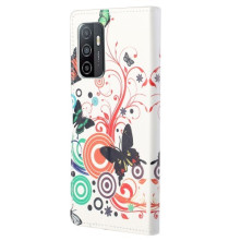 Oldalra nyíló mintás telefontok Samsung Galaxy A33 5G telefonhoz - ÉLÉNK PILLANGÓ