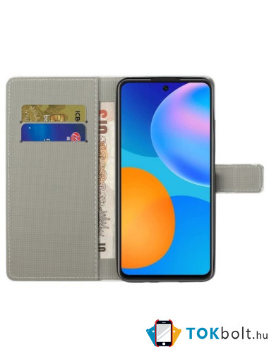 Oldalra nyíló mintás telefontok Samsung Galaxy A13 4G telefonhoz - ÉLÉNK PILLANGÓ