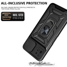 Oldalra nyíló tok Samsung Galaxy A22 5G telefonhoz - ZÖLD