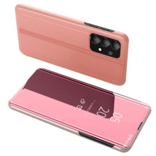 Flip telefontok átlátszó előlappal Samsung Galaxy A13 4G készülékhez - RÓZSAARANY