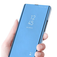 Flip telefontok átlátszó előlappal Samsung Galaxy A13 4G készülékhez - RÓZSAARANY