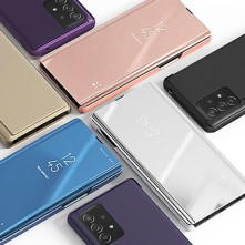 Oldalra nyíló tok Samsung Galaxy A33 5G telefonhoz - EZÜST