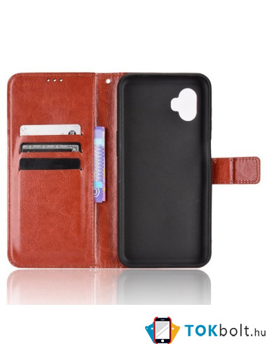 Oldalra nyíló tok Samsung Galaxy Xcover 6 Pro telefonhoz - BARNA