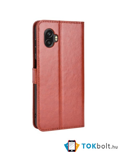 Oldalra nyíló tok Samsung Galaxy Xcover 6 Pro telefonhoz - BARNA