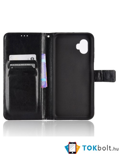 Oldalra nyíló tok Samsung Galaxy Xcover 6 Pro telefonhoz - FEKETE