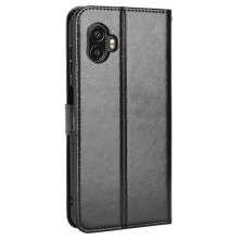 Oldalra nyíló tok Samsung Galaxy Xcover 6 Pro telefonhoz - FEKETE