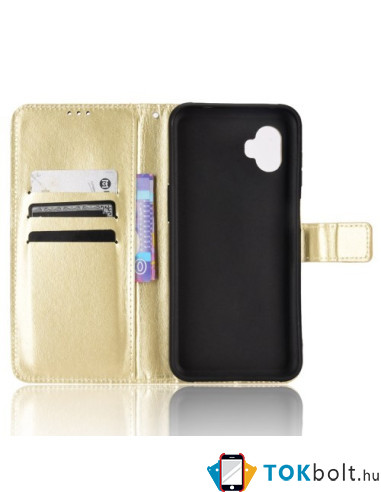 Oldalra nyíló tok Samsung Galaxy Xcover 6 Pro telefonhoz - ARANY