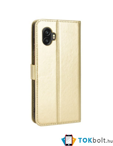 Oldalra nyíló tok Samsung Galaxy Xcover 6 Pro telefonhoz - ARANY