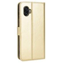 Oldalra nyíló tok Samsung Galaxy Xcover 6 Pro telefonhoz - ARANY