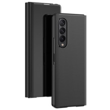 Flip telefontok átlátszó előlappal Samsung Galaxy Z Fold4 készülékhez - FEKETE