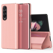 Flip telefontok átlátszó előlappal Samsung Galaxy Z Fold4 készülékhez - RÓZSAARANY