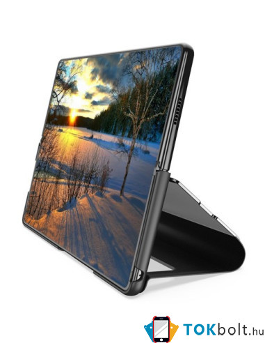 Flip telefontok átlátszó előlappal Samsung Galaxy Z Fold4 készülékhez - RÓZSAARANY