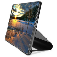 Flip telefontok átlátszó előlappal Samsung Galaxy Z Fold4 készülékhez - RÓZSAARANY
