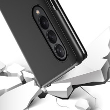 Flip telefontok átlátszó előlappal Samsung Galaxy Z Fold4 készülékhez - RÓZSAARANY