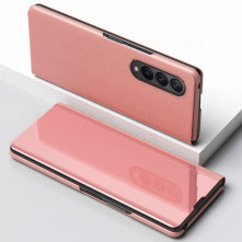 Flip telefontok átlátszó előlappal Samsung Galaxy Z Fold4 készülékhez - RÓZSAARANY
