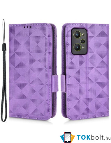 Oldalra nyíló tok Realme GT Neo2 telefonhoz - LILA