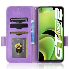 Oldalra nyíló tok Realme GT Neo2 telefonhoz - LILA