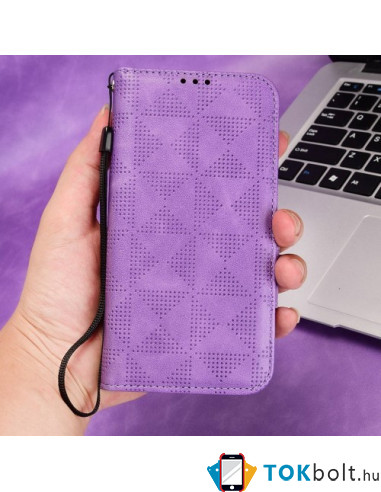 Oldalra nyíló tok Realme GT Neo2 telefonhoz - LILA