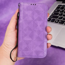 Oldalra nyíló tok Realme GT Neo2 telefonhoz - LILA