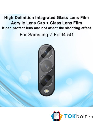 IMAK telefon kamera védő üveg Samsung Galaxy Z Fold4 típusú készülékhez - 1 db