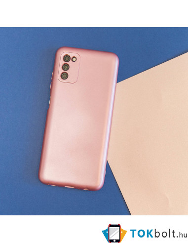 METALLIC kemény tok Samsung Galaxy A53 5G készülékhez - RÓZSAARANY