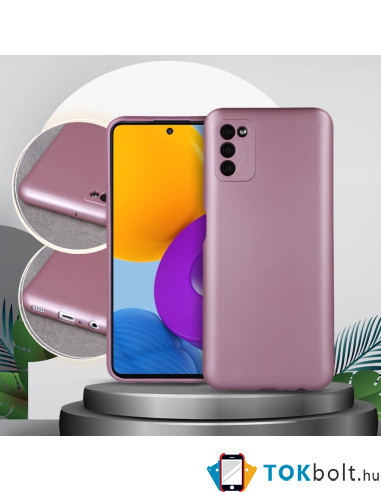 METALLIC kemény tok Samsung Galaxy A53 5G készülékhez - RÓZSAARANY