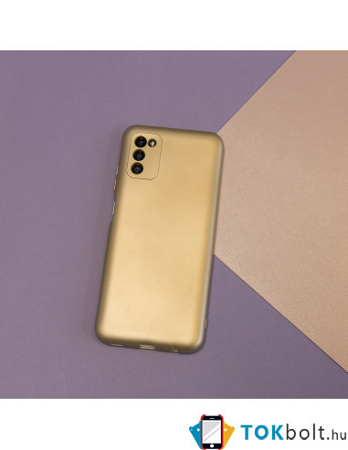 METALLIC kemény tok Samsung Galaxy A23 5G készülékhez - ARANY