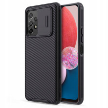 NILLKIN masszív tok kameravédővel Samsung Galaxy A23 5G készülékhez - FEKETE