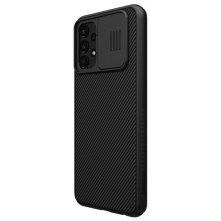 NILLKIN masszív tok kameravédővel Samsung Galaxy A13 4G telefonhoz - FEKETE