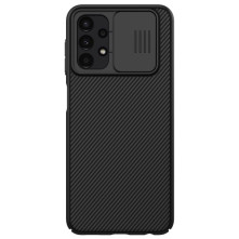 NILLKIN masszív tok kameravédővel Samsung Galaxy A13 4G telefonhoz - FEKETE