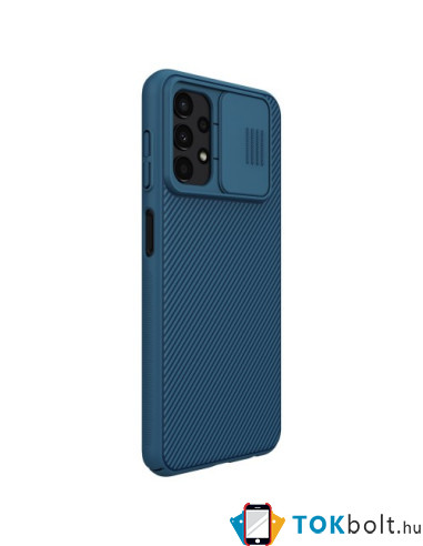 NILLKIN masszív tok kameravédővel Samsung Galaxy A13 4G telefonhoz - KÉK