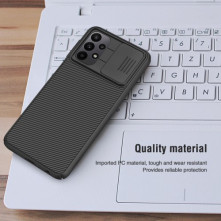 NILLKIN masszív tok kameravédővel Samsung Galaxy A23 5G telefonhoz - FEKETE